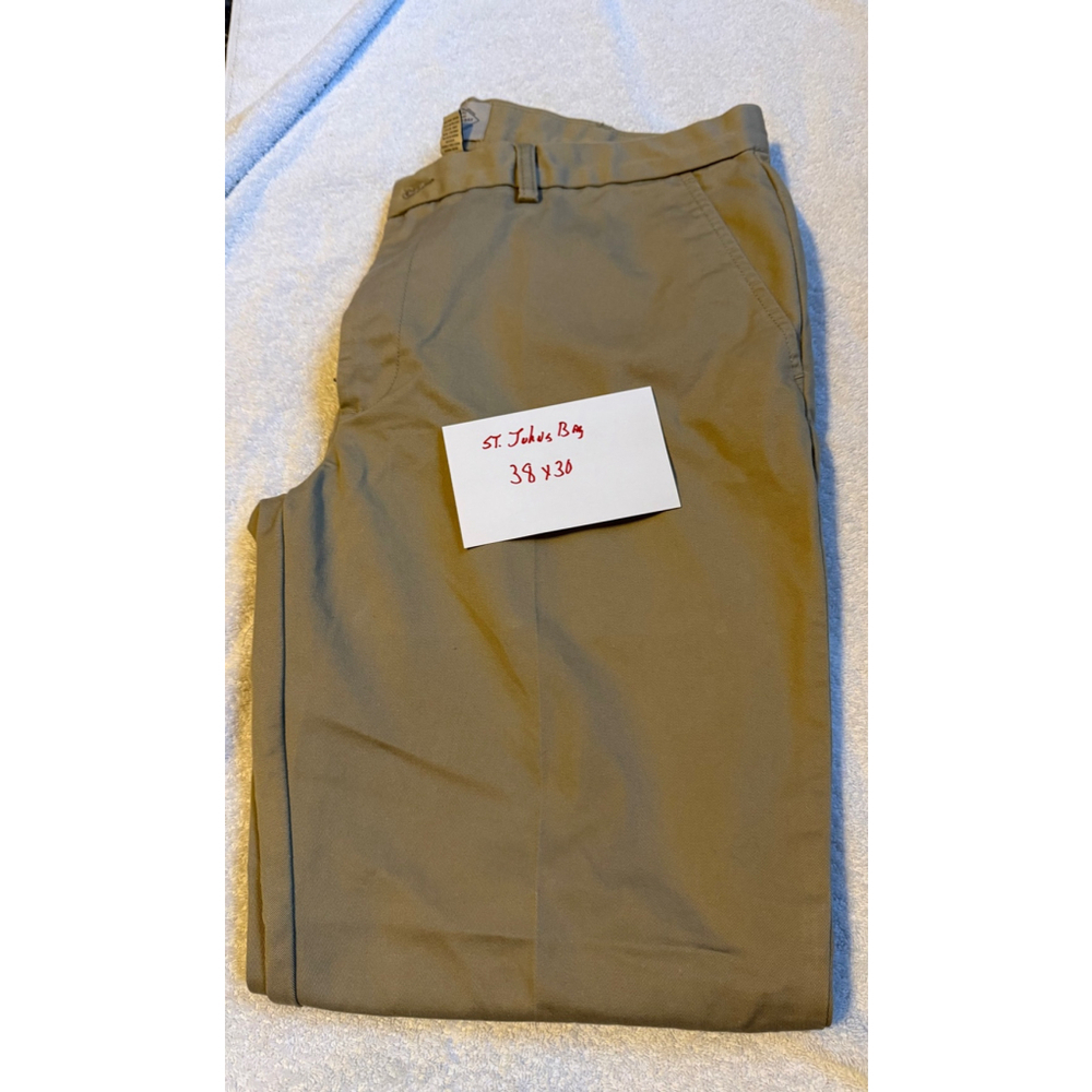 St Johns Bay Khaki Pants Classic Fit Cotton Blend Tan 38x30 - Picture 5 of 5